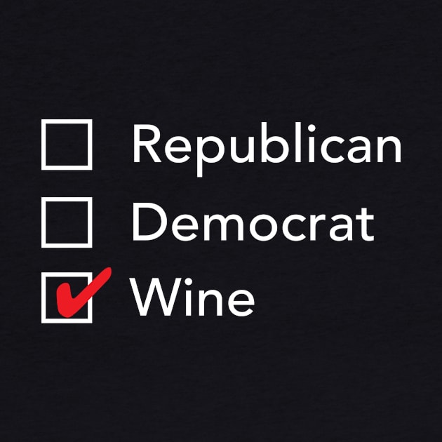 Republican Democrat Wine by zubiacreative